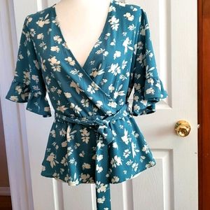Vintage C brand. Blouse. Vintage looking fabric, med